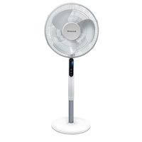 Ventilateur sur pied - 5 vitesses - 807 m3/h - Oscillation 70° - Hauteur réglable-Télécommande-Blanc