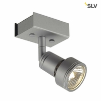 SLV Spot, Aluminium, Silber, GU10 1W 230V [Classe énergétique A+]