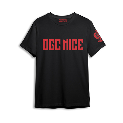 T-SHIRT NOIR OGCNICE ROUGE