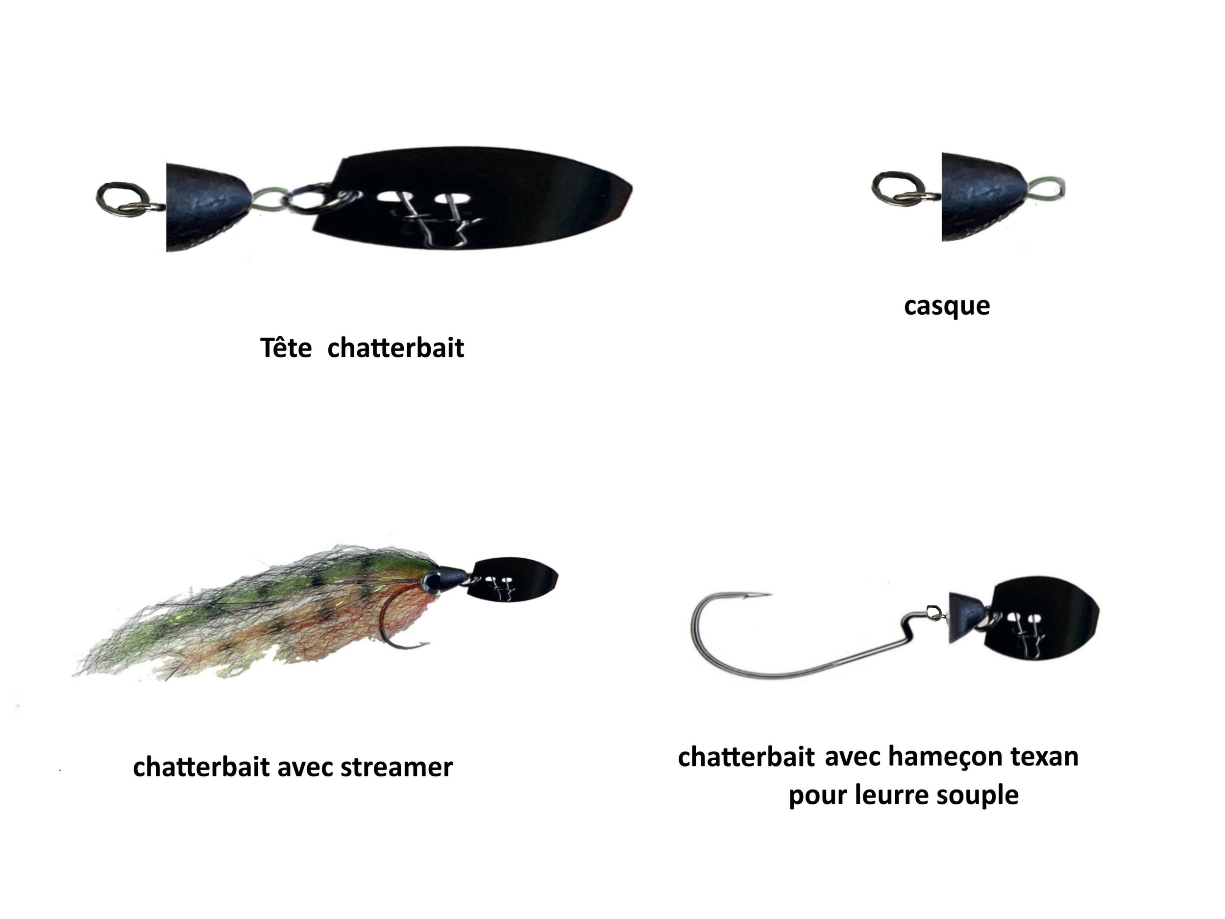 tete monture chatterbait avec casque