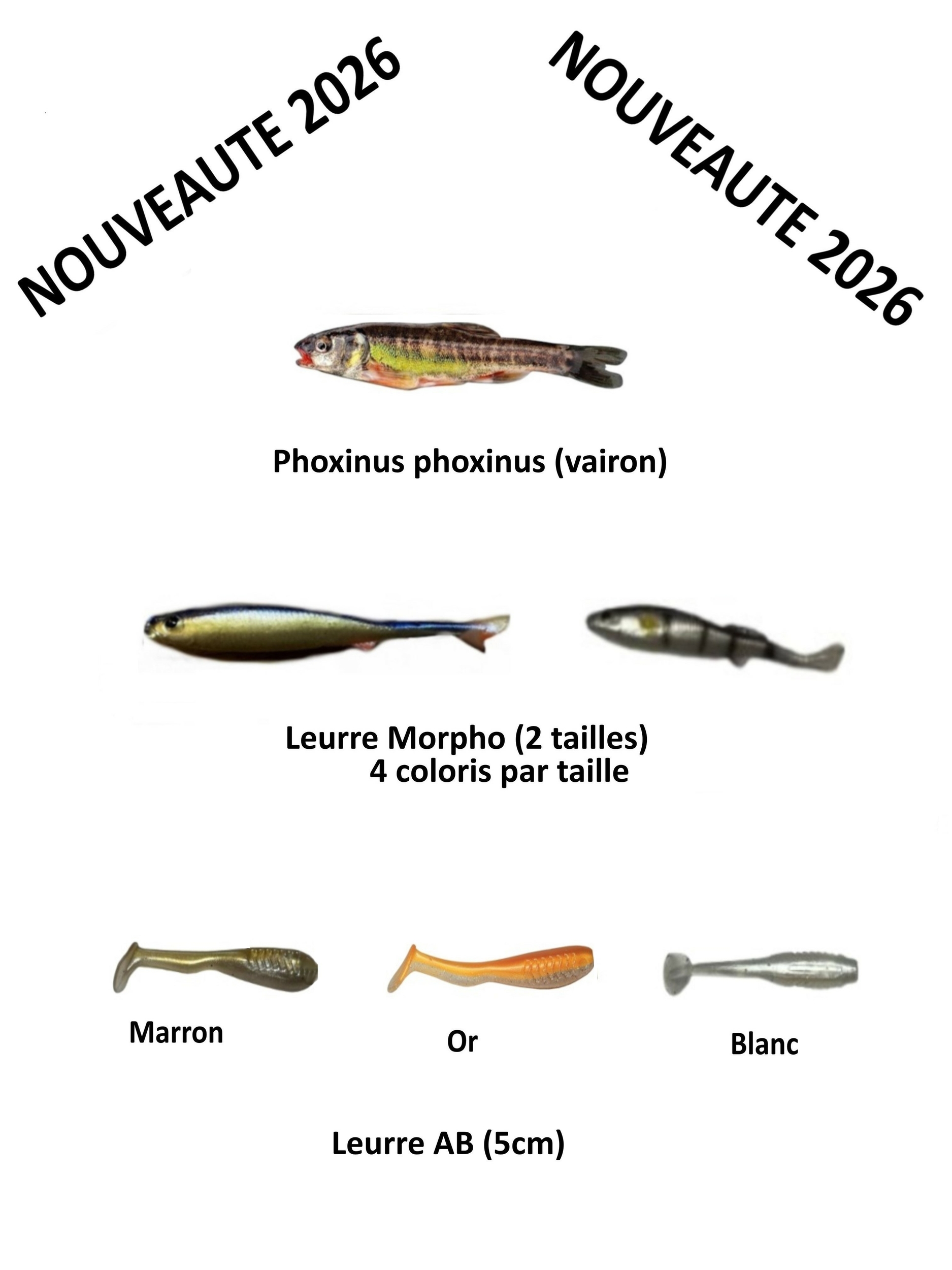 Sélection leurres français nus 2026