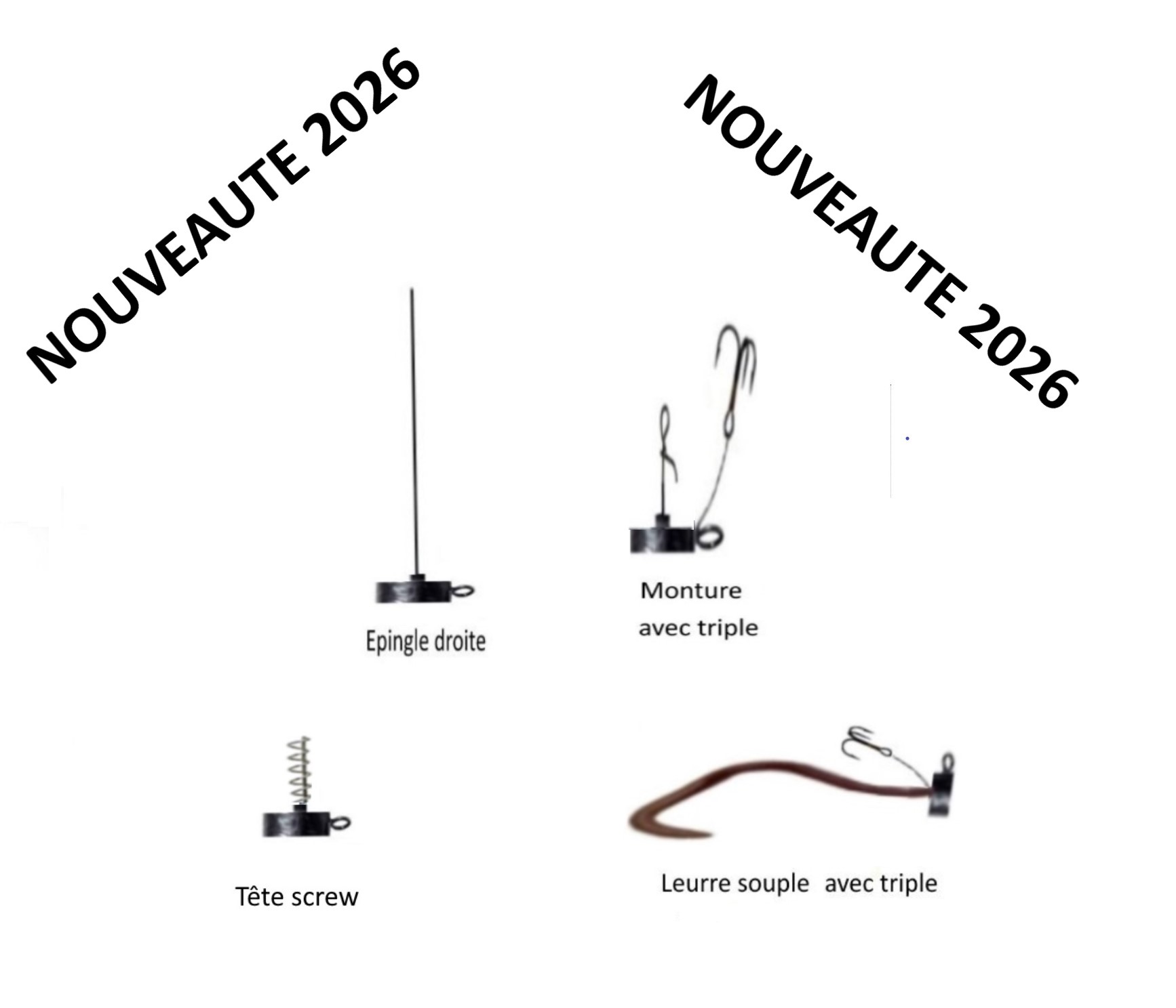 plomb ,stand up truite  SCREW - Copie
