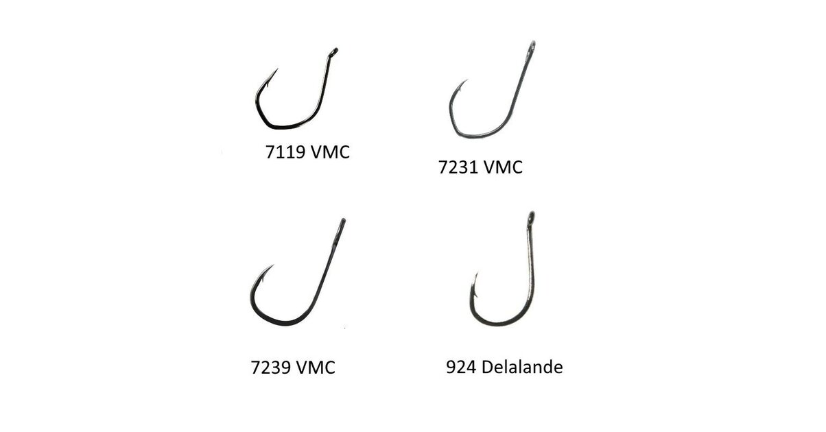VMC Hameçon Carnassier Spécial Sandre 7302 – Forgé, Pointe Needle Cone, Lot De 15, Black Nickel