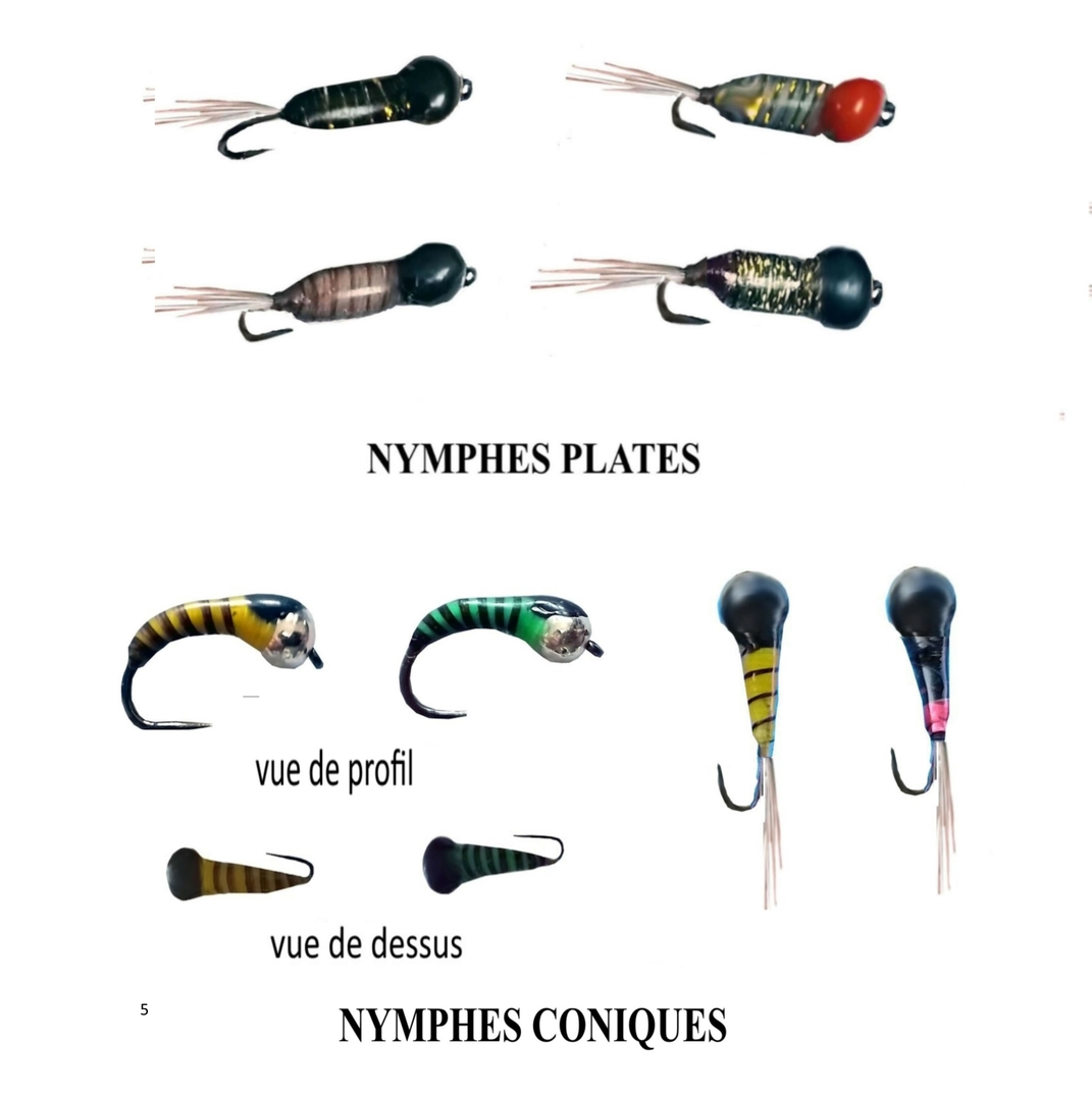 NYMPHES DE TYPE BAETIS ET OLIGONEURIDAE (imitatives) NYMPHES TOC
