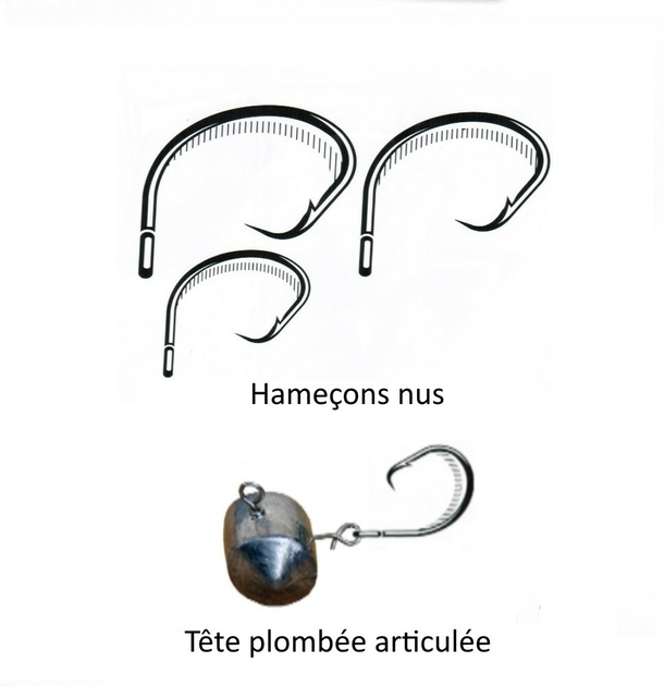 Hameçons VMC 8382 BN – N°6/0 – Lot De 5 – Pêche Mer/rivière – Neufs