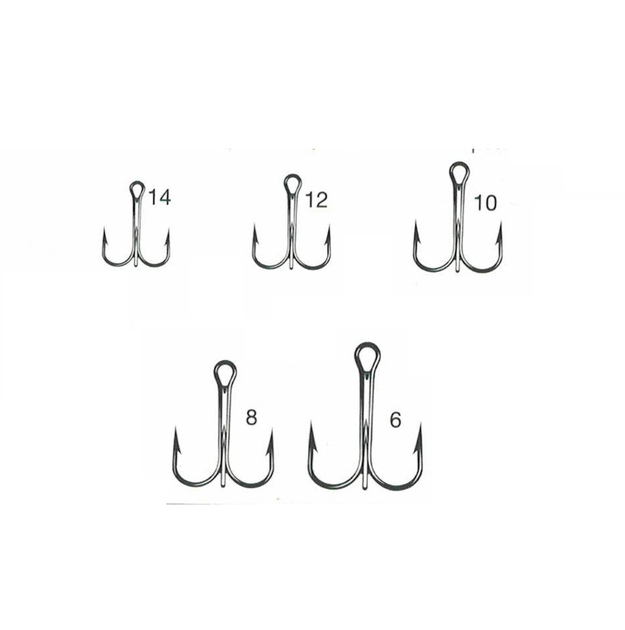 Hameçon triple VMC pêche ronde aigus 9649 CONF. 10pcs