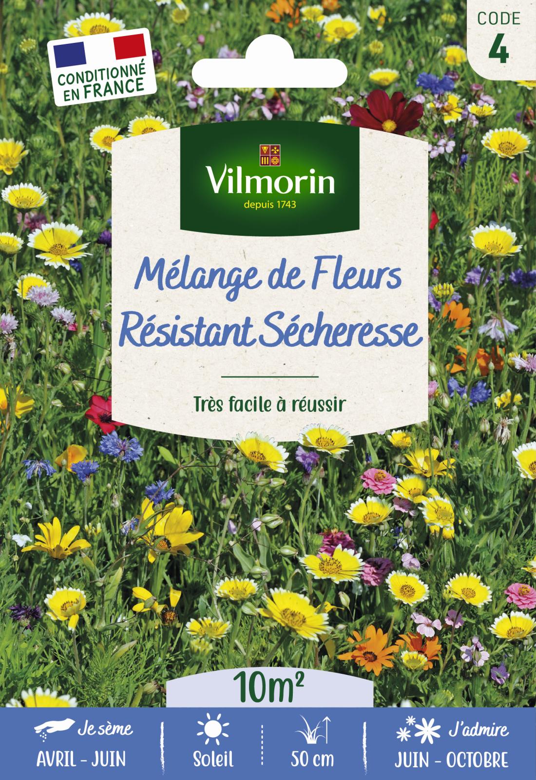 Mélange Résistant Sécheresse - Mélange de fleurs - 10m²