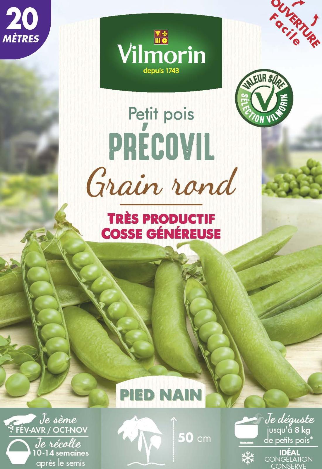Pois Nain à Grain Rond Précovil - 193gr