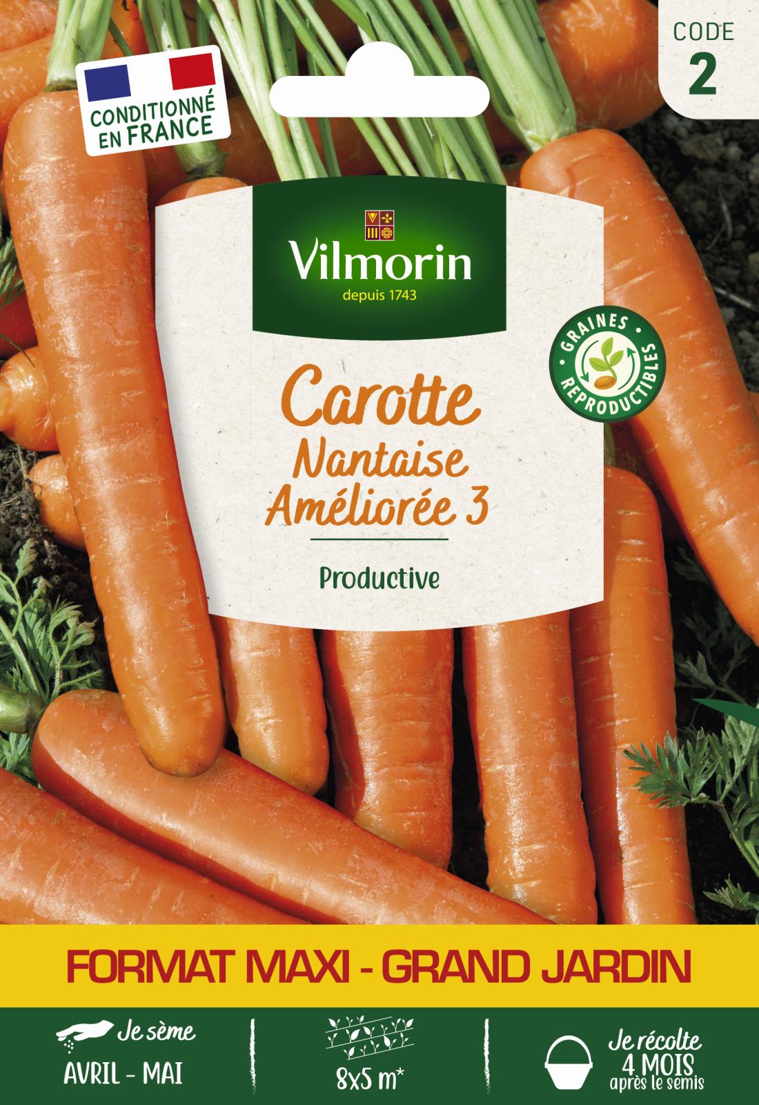 Carotte Nantaise Améliorée 3 - 15gr