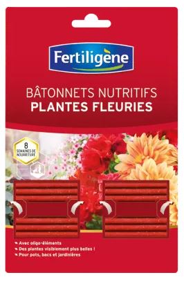 Engrais Bâtonnets Nutritifs Plantes Fleuries x40