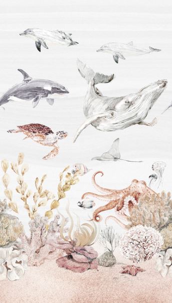 Papier peint intissé panoramique - Sealife