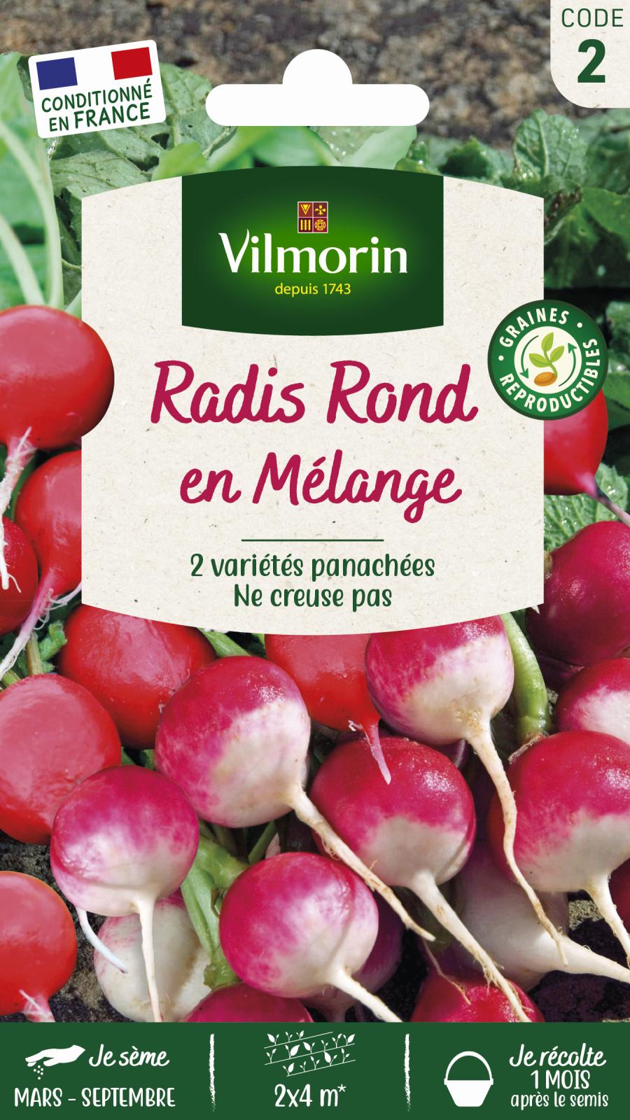 Radis Ronds en mélange - 10gr