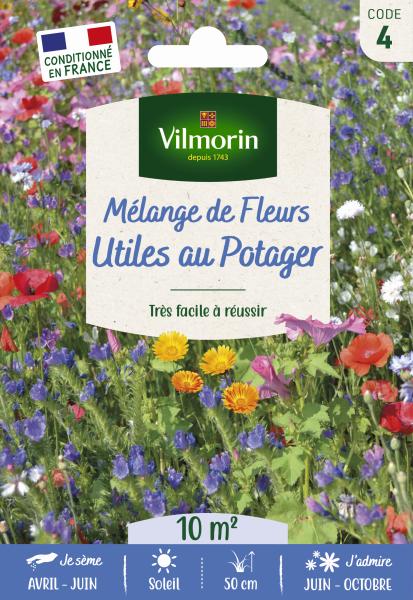 Fleurs Utiles au Potager - 10m² - Mélange de fleurs