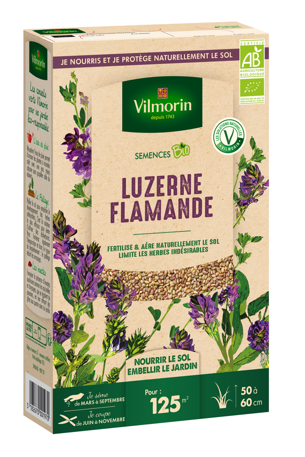 Engrais Vert Luzerne flamande - BIO - 375gr