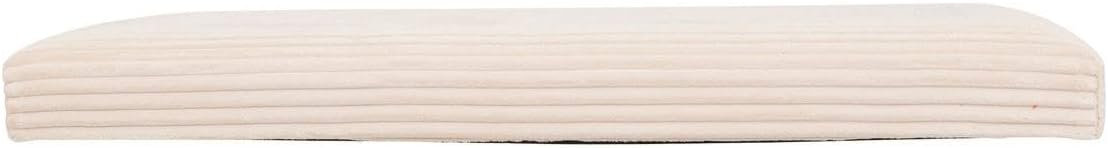Pouf pliant double Arum côtelé 76 x 38 cm ivoire 3