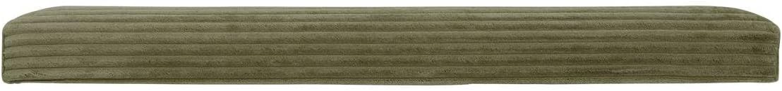 Pouf pliant double Arum côtelé 76 x 38 cm vert kaki 3