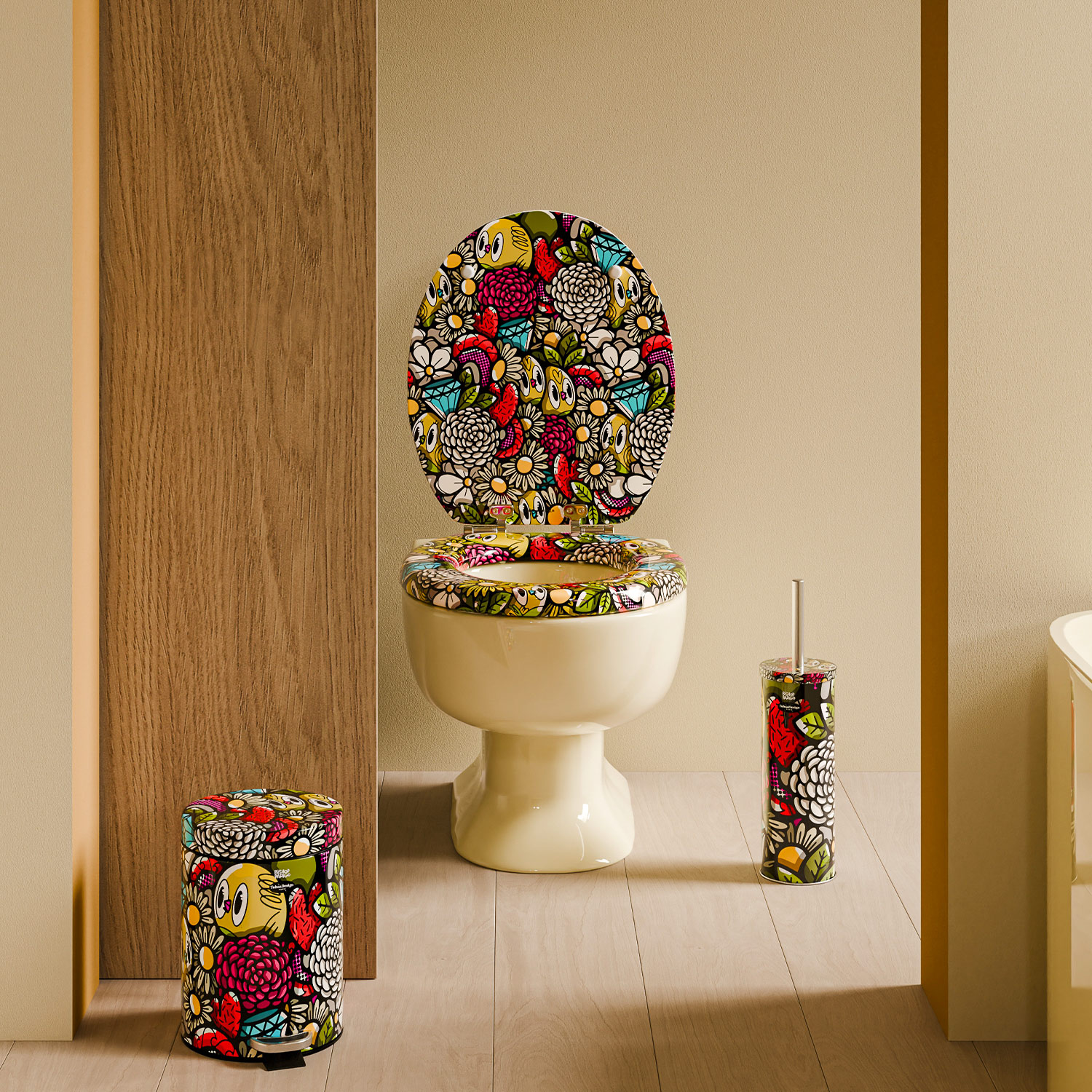 Abattant WC BIRDY FLOWERS 6