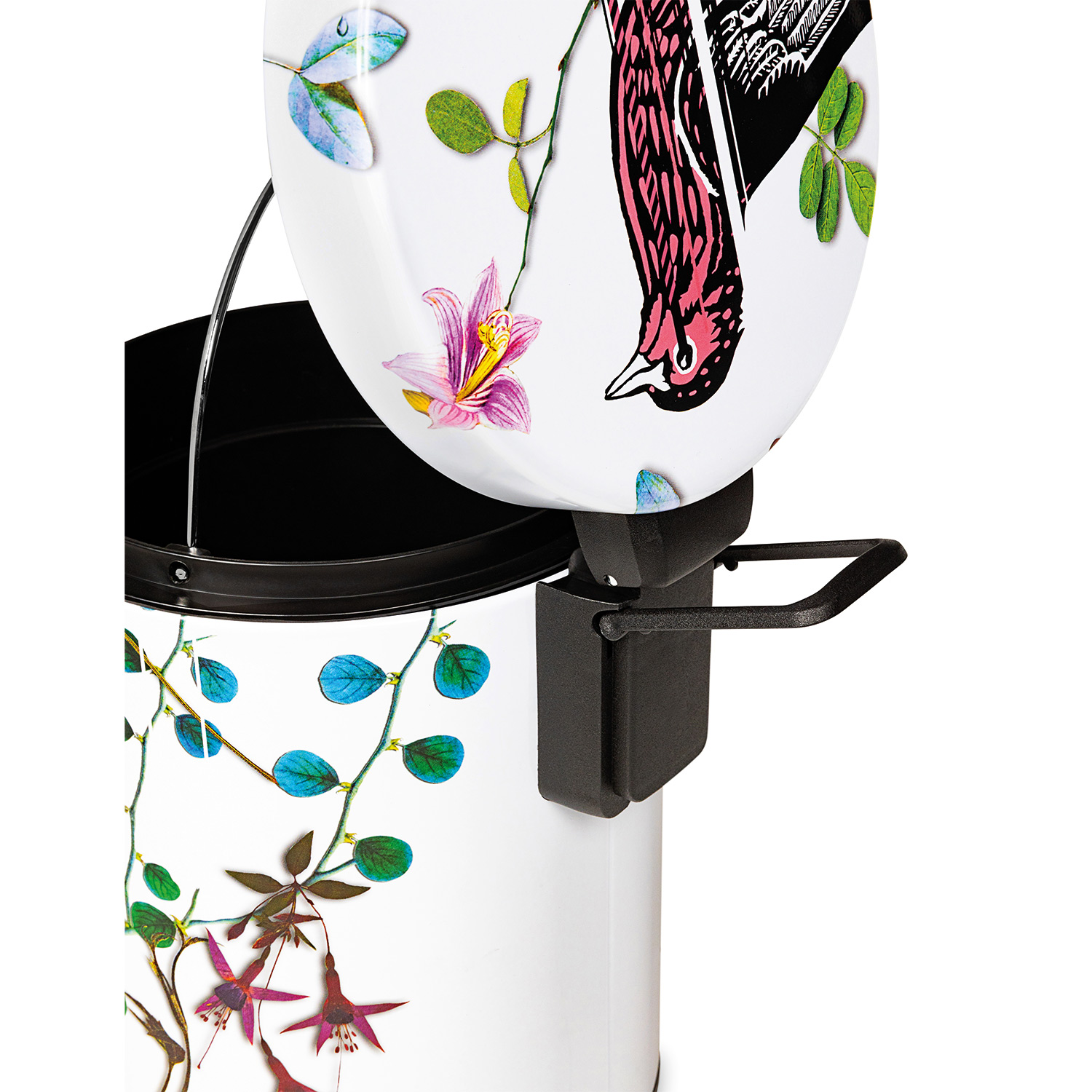 Poubelle 5 L BIRDS SINFONIA BLANC 4