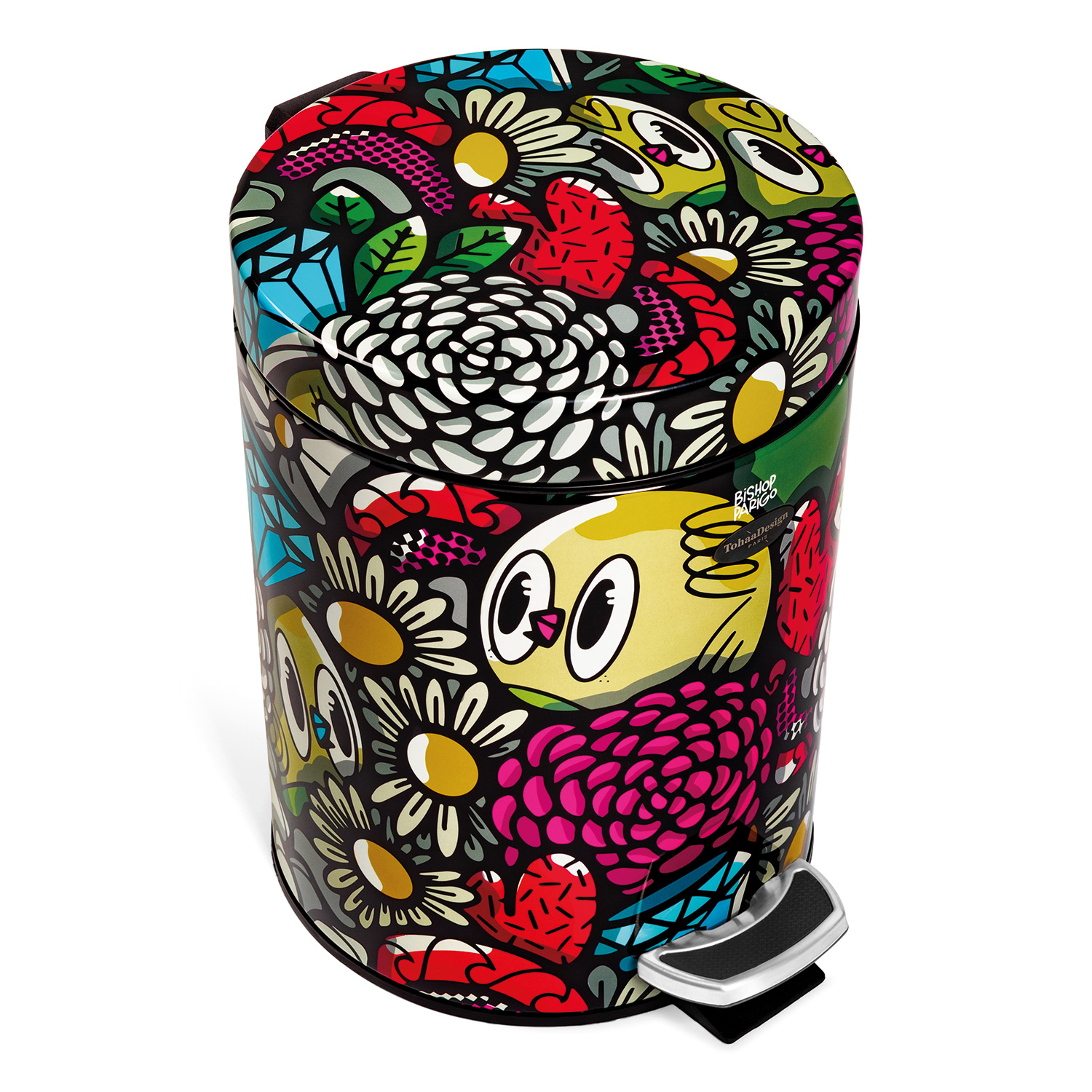 Poubelle 5L BirdyFlowers 1