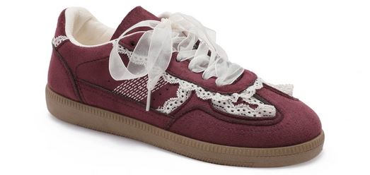 Basket Dentelle Bordeaux 2