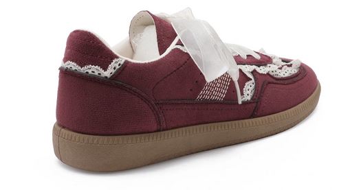 Basket Dentelle Bordeaux 3