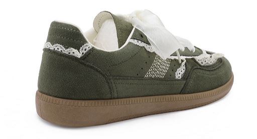 Basket Dentelle Kaki 3