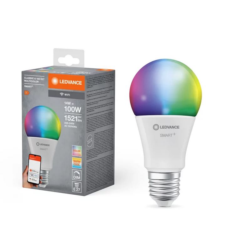Ampoule Smart + WIFI Classic Multicolour - Single Pack - E27