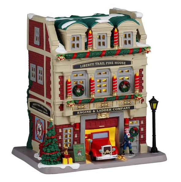 Village de Noël - Liberty Trail Fire House - Collection Caddington Village