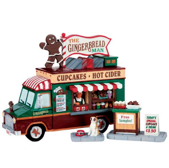 Scène de Village Miniature - The Gingerbread Man - Lot de 3 Pièces
