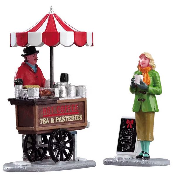 Scène de Village Miniature - Winter Refreshments - Lot de 2 pièces - Général Products