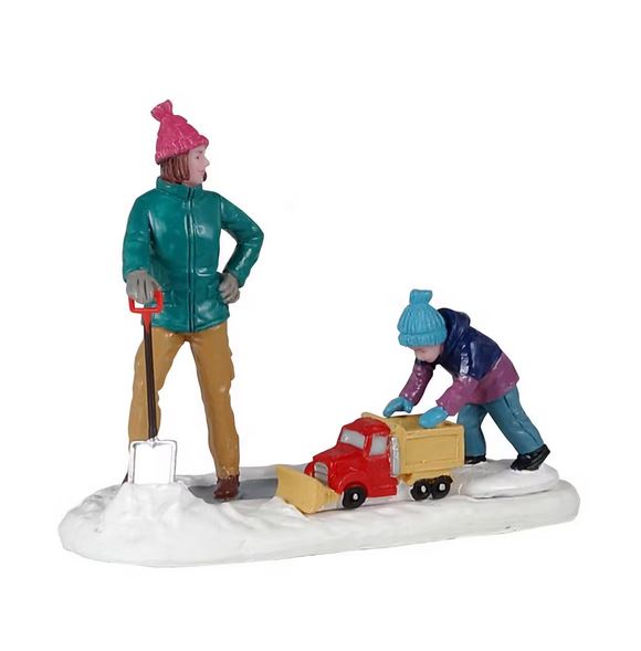 Figurines Décoratives -Clearing The Sidewalk - Collection Vail Village