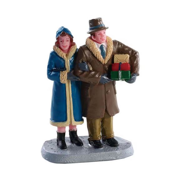 Figurine Décorative - Christmas Couple - Collection Caddington Village