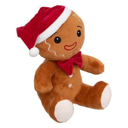Peluche Pain d\'épice avec bonnet 25 cm