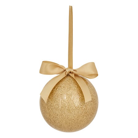 Boule Unie Or Pailletée Personnalisable – 9 cm