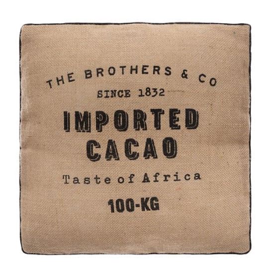 Coussin de Sol Cacao - Jute - 40 x 40 cm