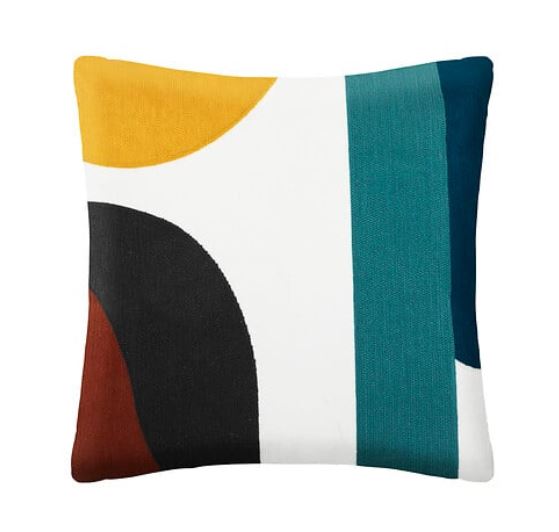 Coussin Brodé Hary - Multicolore - 45 x 45 cm