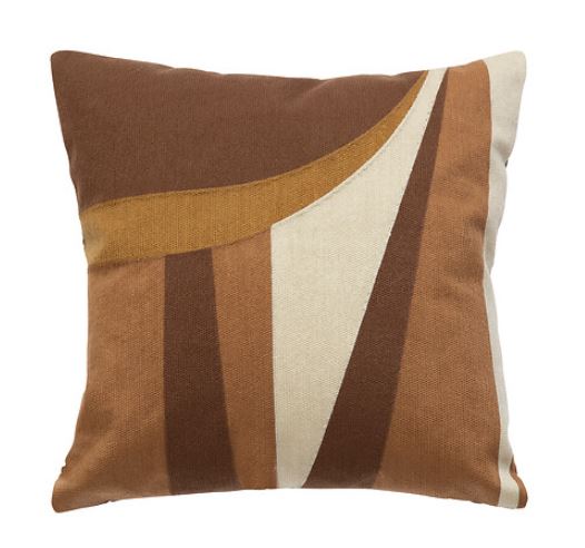 Coussin Brodé Hary - Marron - 45 x 45 cm