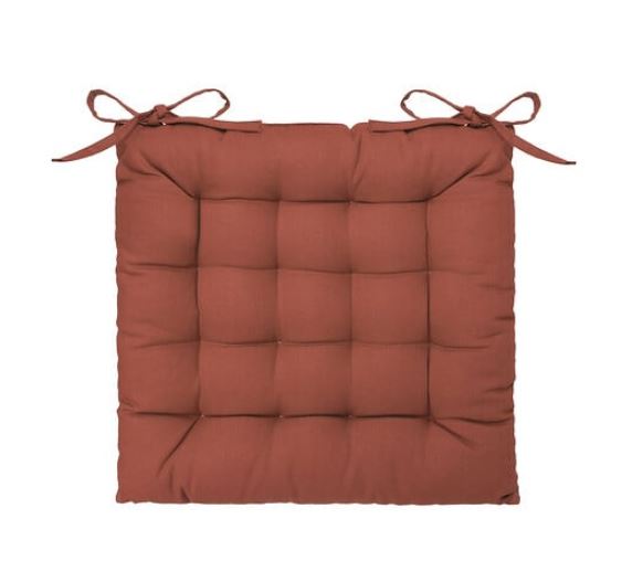 Galette de Chaise - Terracotta - 38 x 38 cm