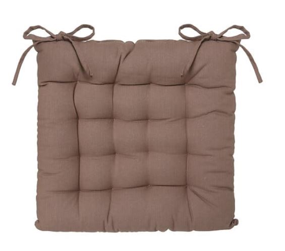 Galette de Chaise - Taupe - 38 x 38 cm
