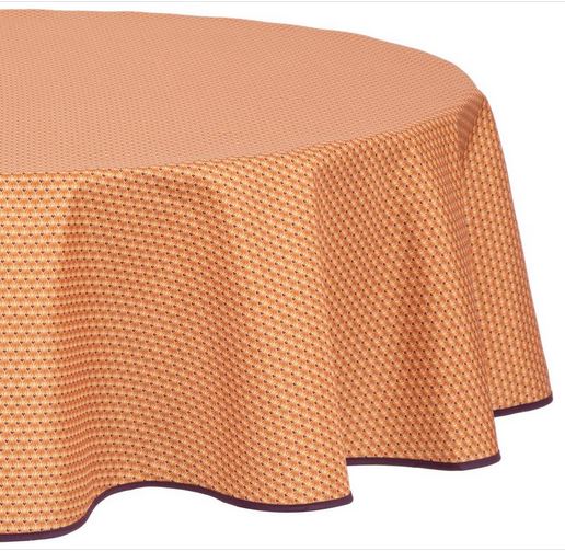 Nappe Ronde Anti Tâche - Imprimée Luna - Diam 180 cm