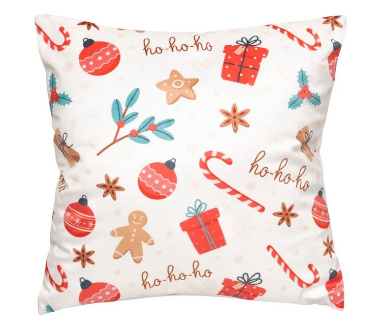 Coussin de Noël Décor Pain d’Épice - 40 x 40 cm