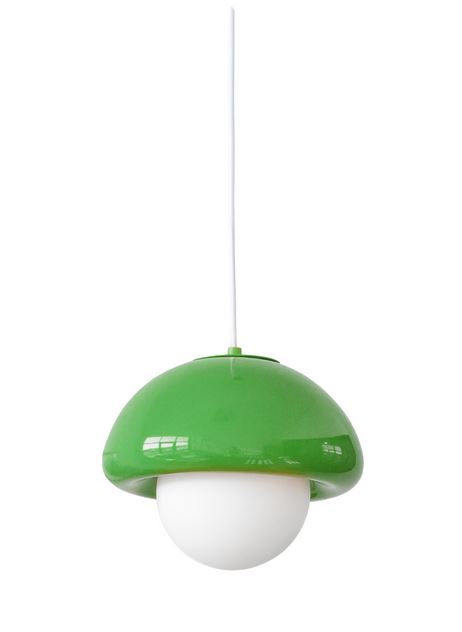 POP CHAMPI – Suspension Céramique Vert – E27