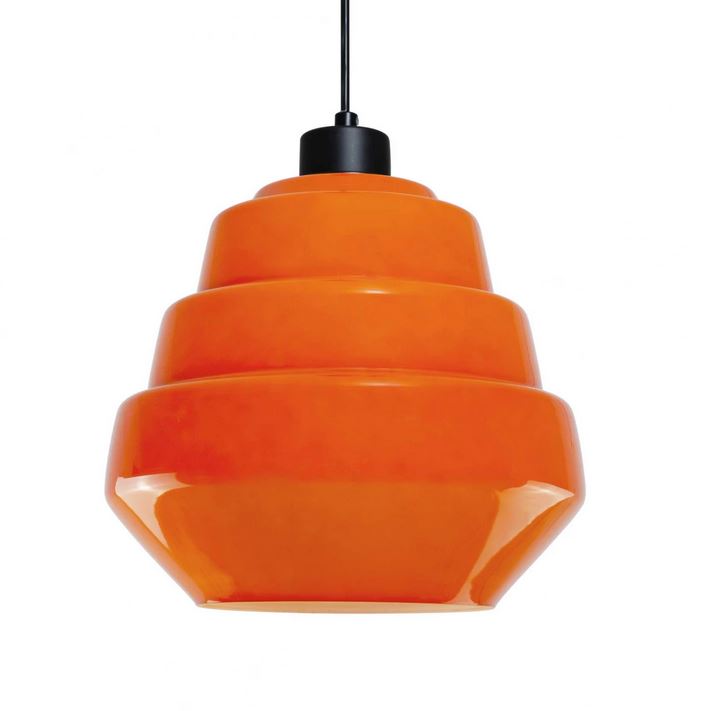 Suspension en Verre Coloré - NOCI - Orange