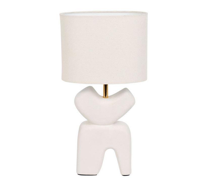Lampe à Poser - TOSCANE - Blanc/Doré