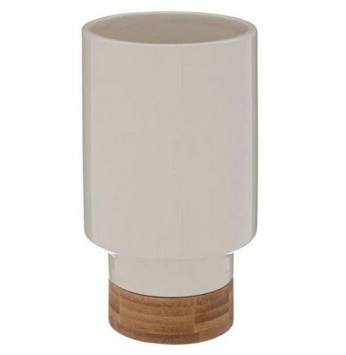 Vase Céramique/Bambou - LE COLLECTIONNEUR - H. 18cm