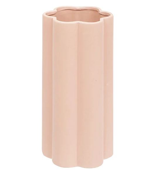 Vase  Céramique - FLEUR ROSE - H. 28cm
