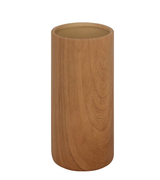 Vase Céramique Effet Bois - SAO - H. 20cm