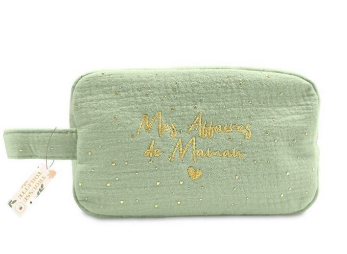 Trousse de Toilette - MES AFFAIRES DE MAMAN - Vert