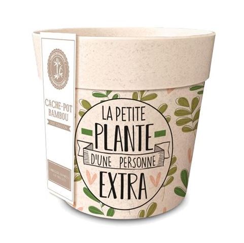 Cache Pot Bambou - LA PETITE PLANTE - 13.5 x 12 cm