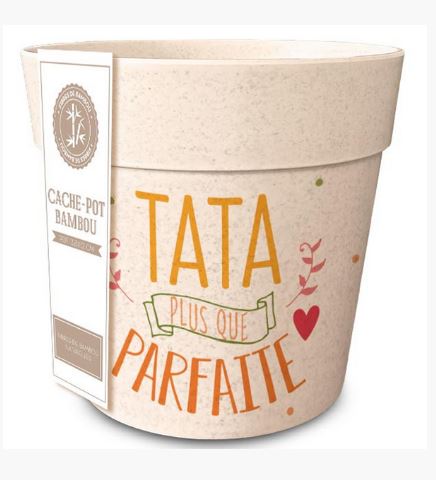 Cache Pot Bambou - TATA PARFAITE - 13.5 x 12 cm